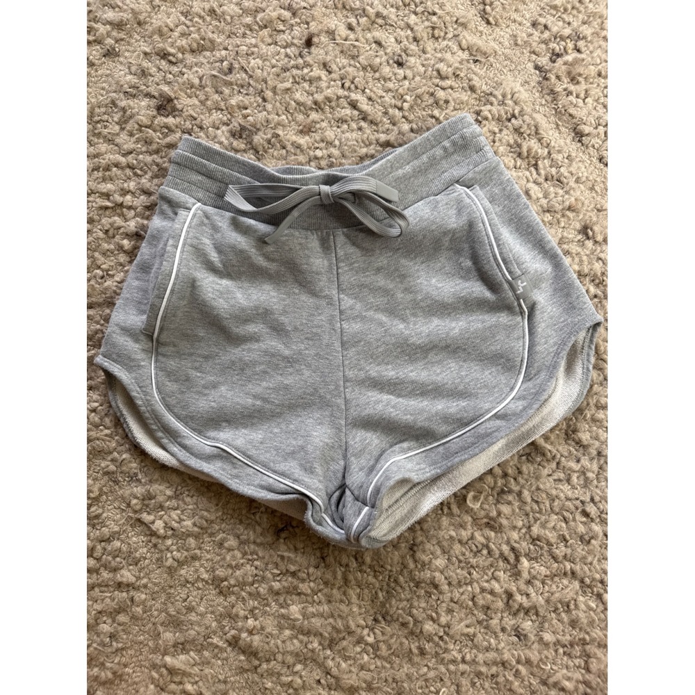 JoyLab Womens Heather Gray Dolphin Athletic Shorts XS French Terry Drawstring
